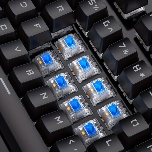 新品YinDiaog Caller Mechanical Keyboard 104 Keys Green Axis
