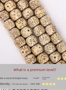 极速原生态海南星月菩提子手串单B圈女手链高密顺白正月文玩佛珠