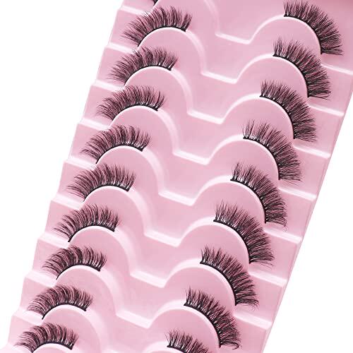 新品Losha Half Lashes Natural LBook Wispy False Eyelashes 12