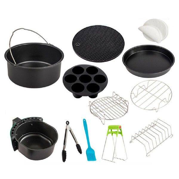 极速11PCS/SET Durable Air Fryer AccessoLries 9 Inch Fit For