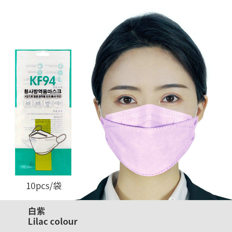 极速独立包装KF94口罩鱼型柳叶型OPP透明袋单独装KN95四X层3d立体