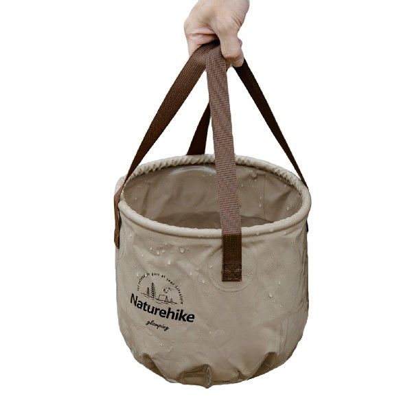 极速10L/20L Outdoor Folding xRound Bucket PVC Mesh Cloth Cam