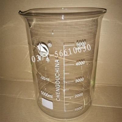 极速玻璃烧杯3000ml 烧杯 刻度准E确 实验室玻璃仪器烧器/一箱12