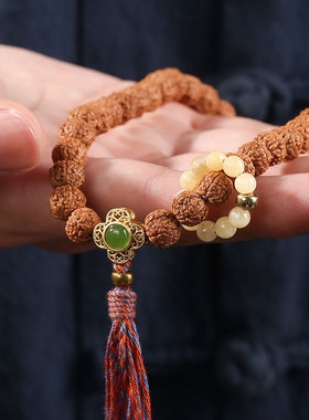 极速印尼爆肉小金刚菩提子手串手持流苏款L女佛珠车挂文玩盘玩男