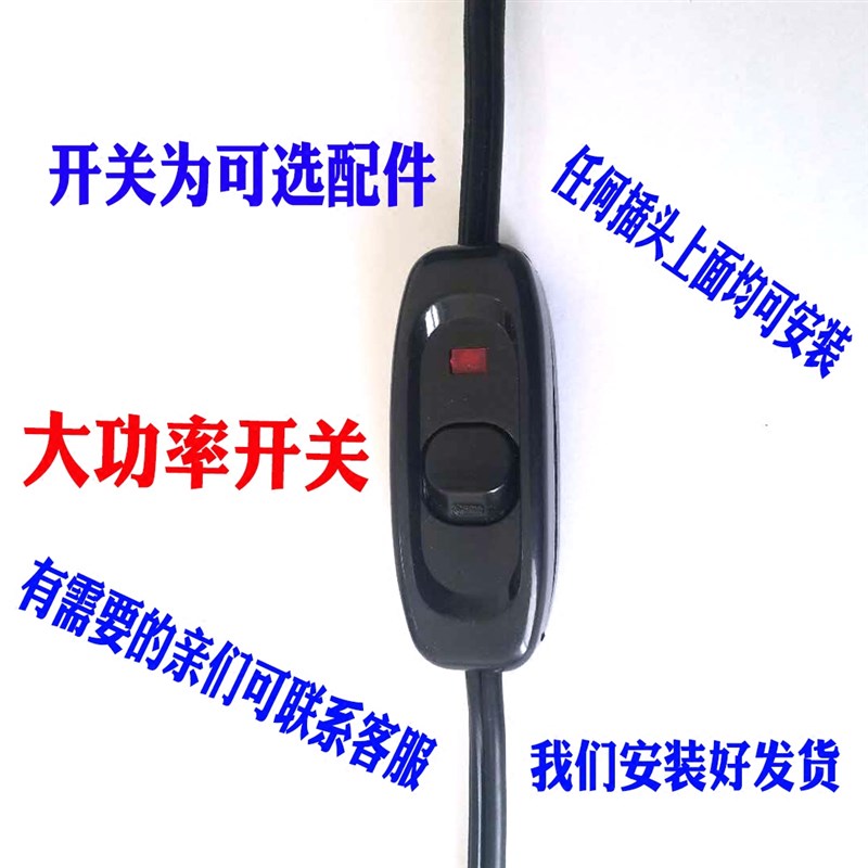 极速纯铜线大功率汽车车载点烟器插头带线G带开关 12V24V电源线通