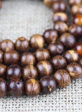 极速厂家直销菩提子手串小木鱼果菩提B原籽108颗佛珠手链7mm男女
