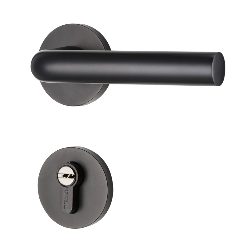 极速简约c现代门锁欧式三件套室内卧室房门锁实木门静音门锁黑色