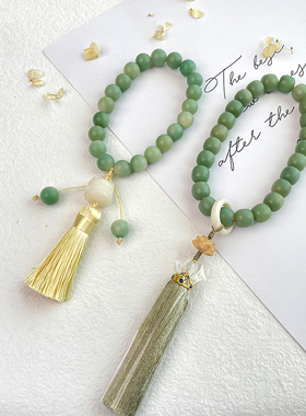 极速阴皮风c化白玉菩提根手串手持三件套女绕指柔文玩佛珠男小手