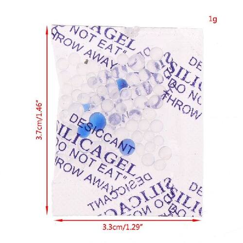极速100 Packs 1g Siqlica Gel Desiccant Moisture Absorber