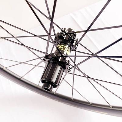 极速50mm开口胎V刹公路自行w车碳纤维轮组700C直拉破风扁条碳刀轮