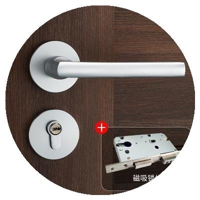 极速.美式黑色h门锁室内卧室木门锁卫生间通用型静音锁具家用分体