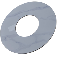 巖板火鍋轉(zhuǎn)盤(pán)挖空烤肉涮鍋分體
