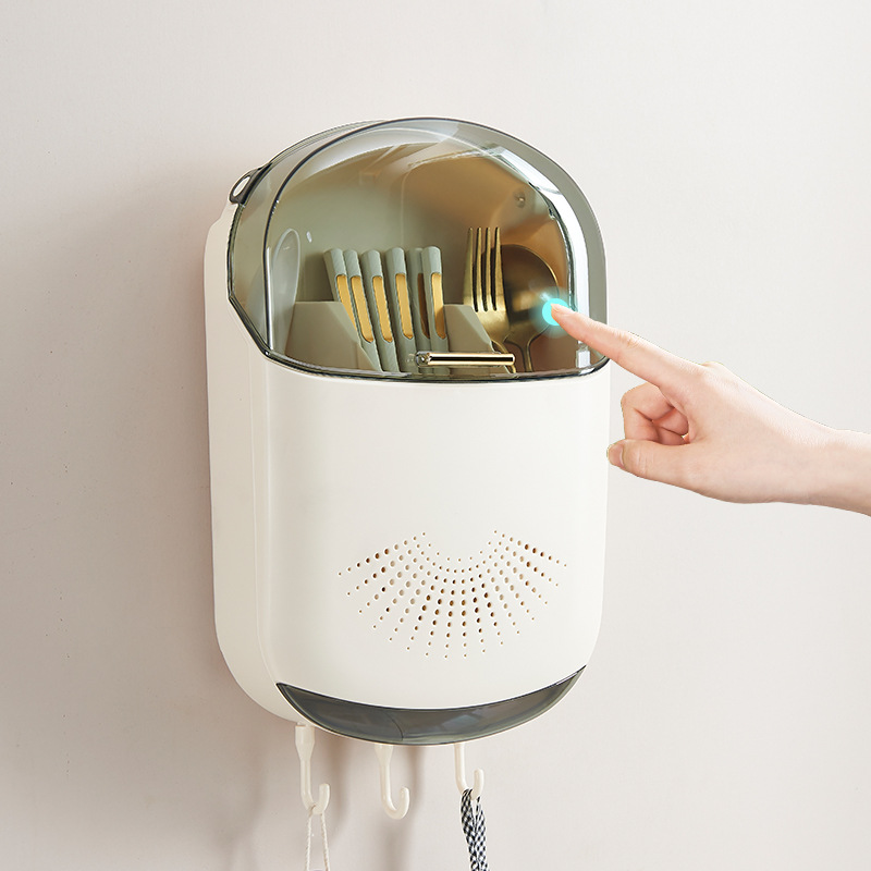 日本精工家用防尘筷子筒壁挂式筷篓厨房筷笼置物架餐具收纳盒