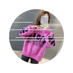 超柔内里中长款卫衣女春秋装百搭上衣韩版新款宽松时尚显瘦外套潮