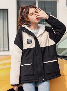 宽松秋棒球服工装加厚外套