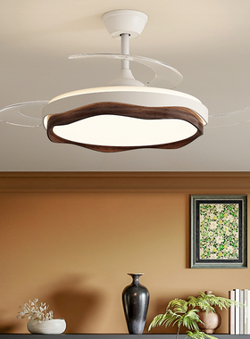 帕莎 法式中古风隐形风扇灯全光谱护眼LED静音电扇一体餐厅吊扇灯