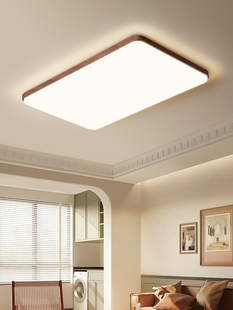 卧室灯 原木风格 全屋照 中世纪胡桃色大厅主灯 帕夏客厅吸顶灯