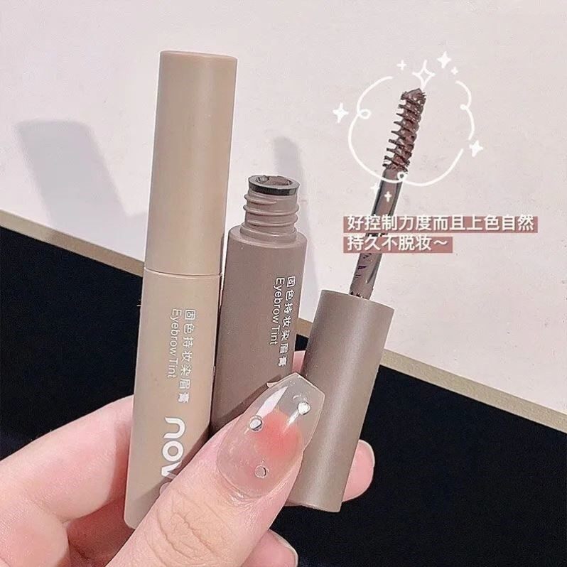 NOVO顺滑持色染眉膏眉粉三合一防水持久不脱色卧蚕自然野生眉正品