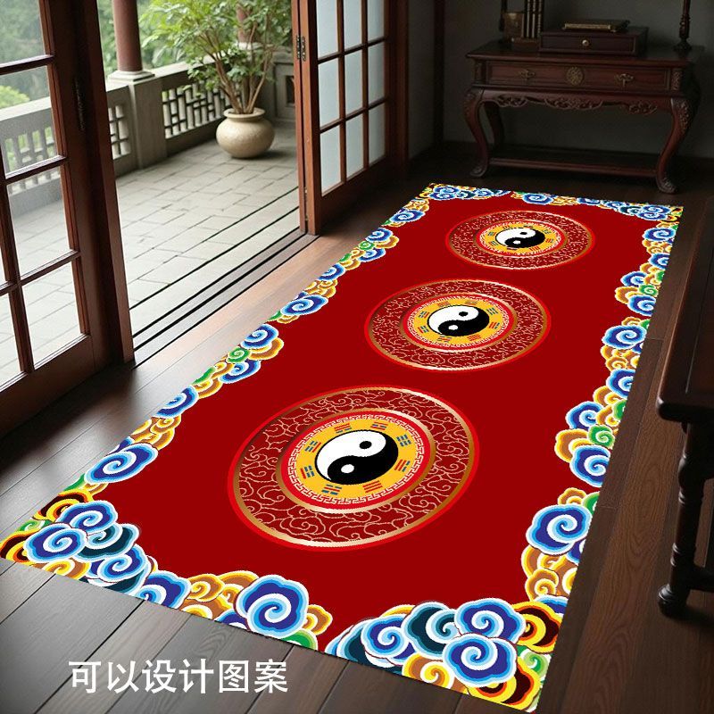 中式祥云太极八卦图玄关