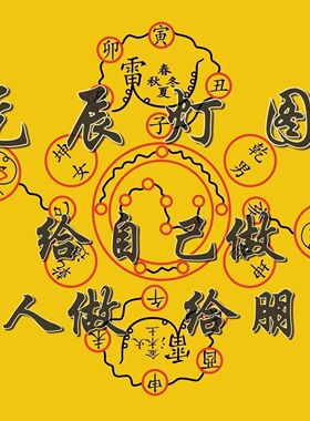 本命元辰图家用灯阵图桌