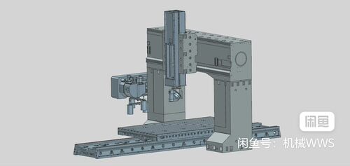龙门五轴机床模型3D图(STP格式)