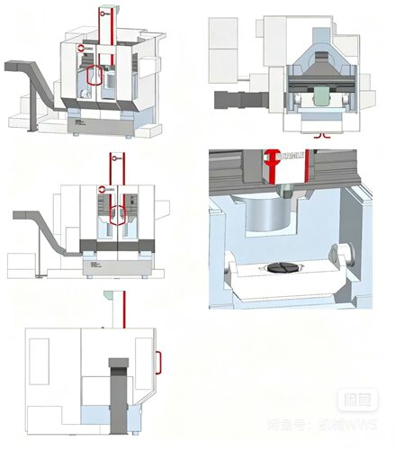 哈默 C800U 摇篮 五轴机床3D图档 (x_t格式)