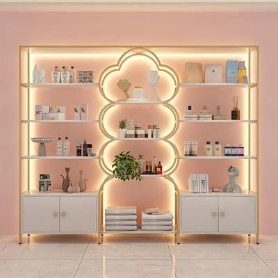 美容院产品展示柜化妆品美甲美发架护肤品货架伴手礼柜收纳置物架