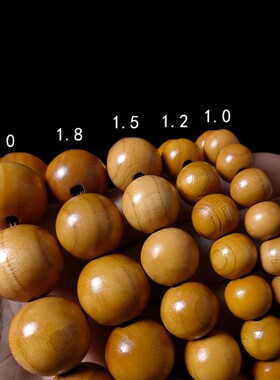 2026裸串各种规格/1.2/1.5/1.8/2.0圆珠佛珠念珠桃木手串桃木手链