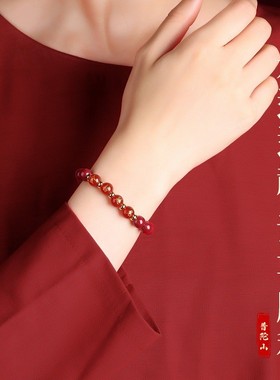 2026普陀山朱砂手串天然原矿金榜题名手链女中考高考好运上岸礼物