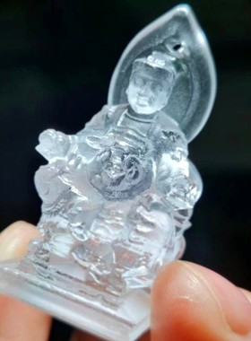 2026厂家直销广泽尊者立体佛像吊坠郭天王本命年挂件项链惠古琉璃