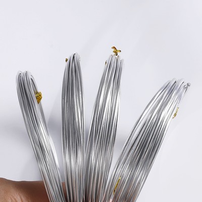 20261米价1MM银色圆形铝线软铝丝diy发箍兔耳朵定型用 猫耳朵发饰