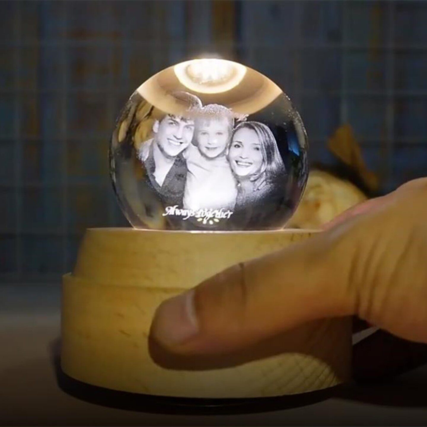 2026照片DIY私人定制水晶球音乐盒旋转八音盒送男女生日老师毕业