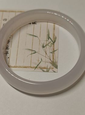2025淡紫色天然玉髓手镯女款冰种白月光荔枝冻送女友一物一证紫罗
