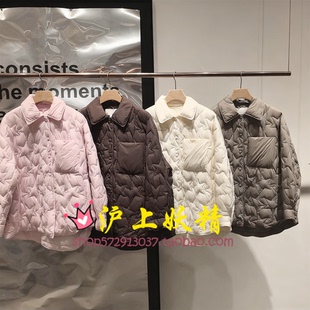 毅播商场同款25冬季新款轻薄直筒短款羽绒服外套BDS4RD3151藤蔓下