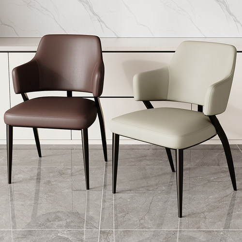 意式极简餐椅2025新款轻奢高级感椅子家用靠背椅现代简约餐桌椅子