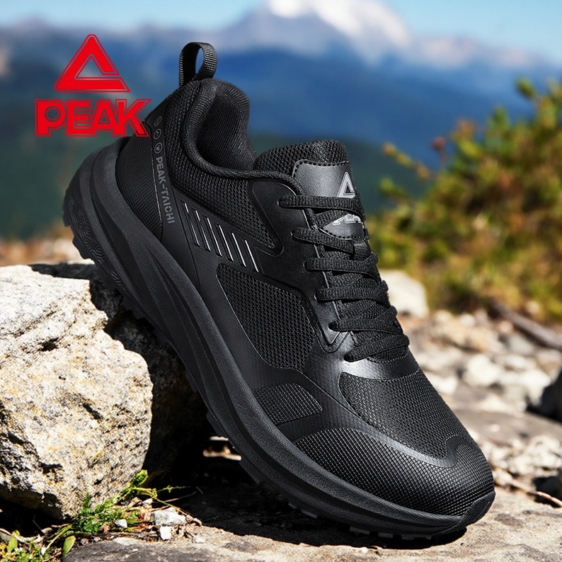 匹克态极健步鞋野跑鞋男防滑减震透气户外登山徒步男士跑鞋运动鞋