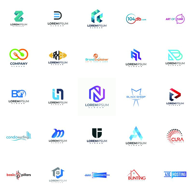 32套 科技企业互联网简约logo标志地产ai矢量设计素材