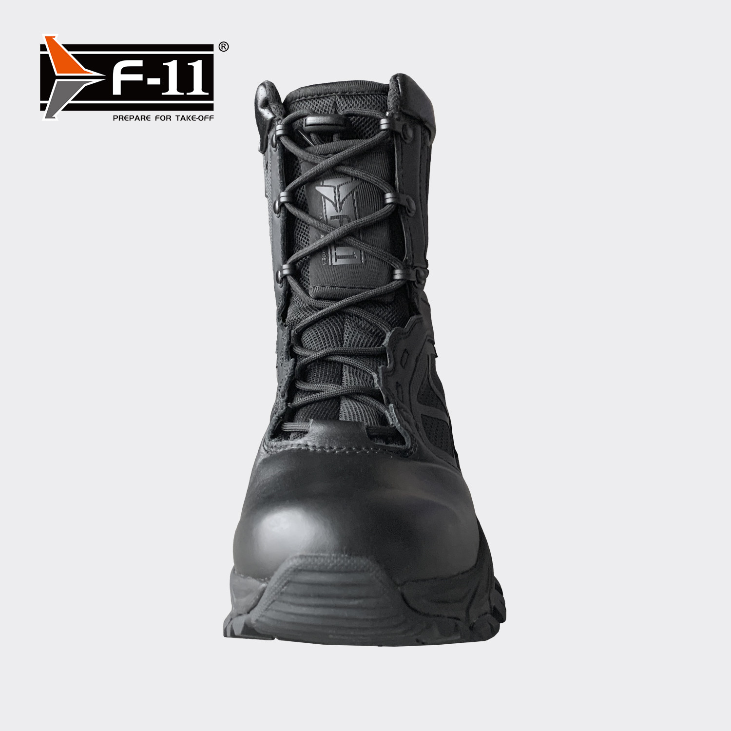 F-11绝影高帮战术跑鞋头层皮轻便透气减震拉链作战靴户外跑鞋靴子