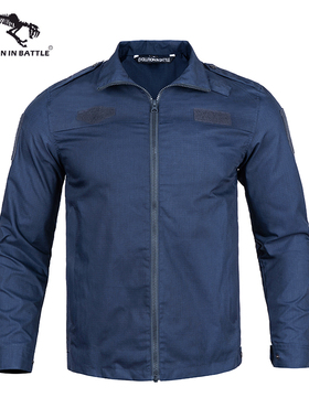 猛虎营冬季训练服棉服冬季藏蓝色训练服套装户外作战外套耐磨