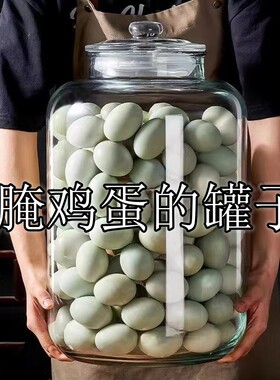 腌鸡蛋的罐子咸鸭蛋容器腌制泡菜坛子家用缸玻璃密封罐淹咸菜泡酒