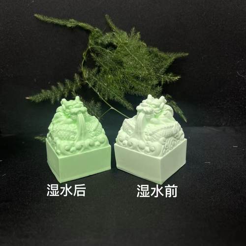 夜光玉玺超自然鬼玺模型镇九洲神器迷你版传国玉玺茶宠家具小摆件