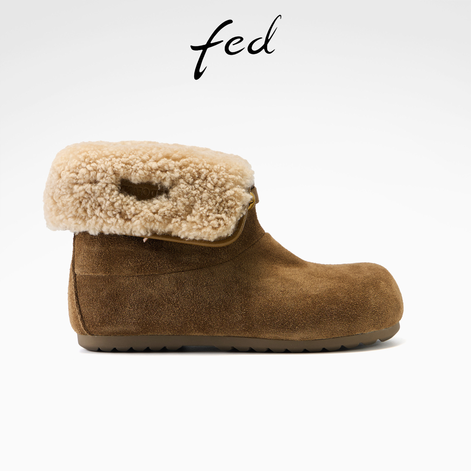 fed内增高棉靴冬季新款女靴圆头短靴加绒雪地靴女款S1118-Y