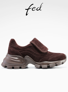 fed翻盖老爹鞋秋季新款女鞋厚底增高鞋复古休闲鞋女款S0925-YA128