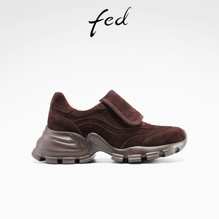 女鞋 厚底增高鞋 复古休闲鞋 fed翻盖老爹鞋 S0925 新款 女款 YA128 秋季