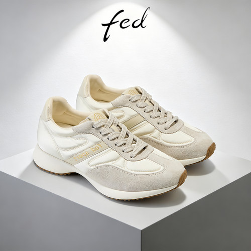 fed夏季新款女厚底德训老爹鞋