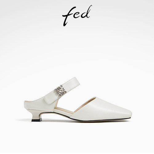 一脚蹬玛丽珍单鞋时装穆勒凉拖鞋