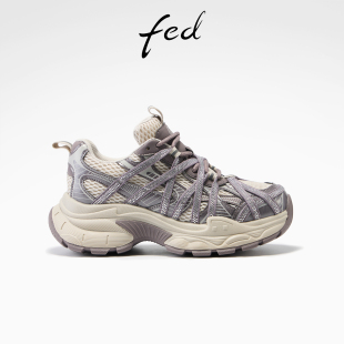 女鞋 时尚 厚底鞋 fed云履星迹老爹鞋 女款 新款 增高休闲鞋 ZC196 女春季