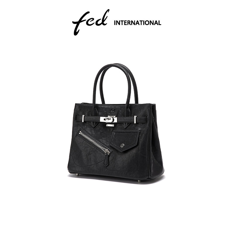 植鞣皮头层牛皮手拿包通勤百搭