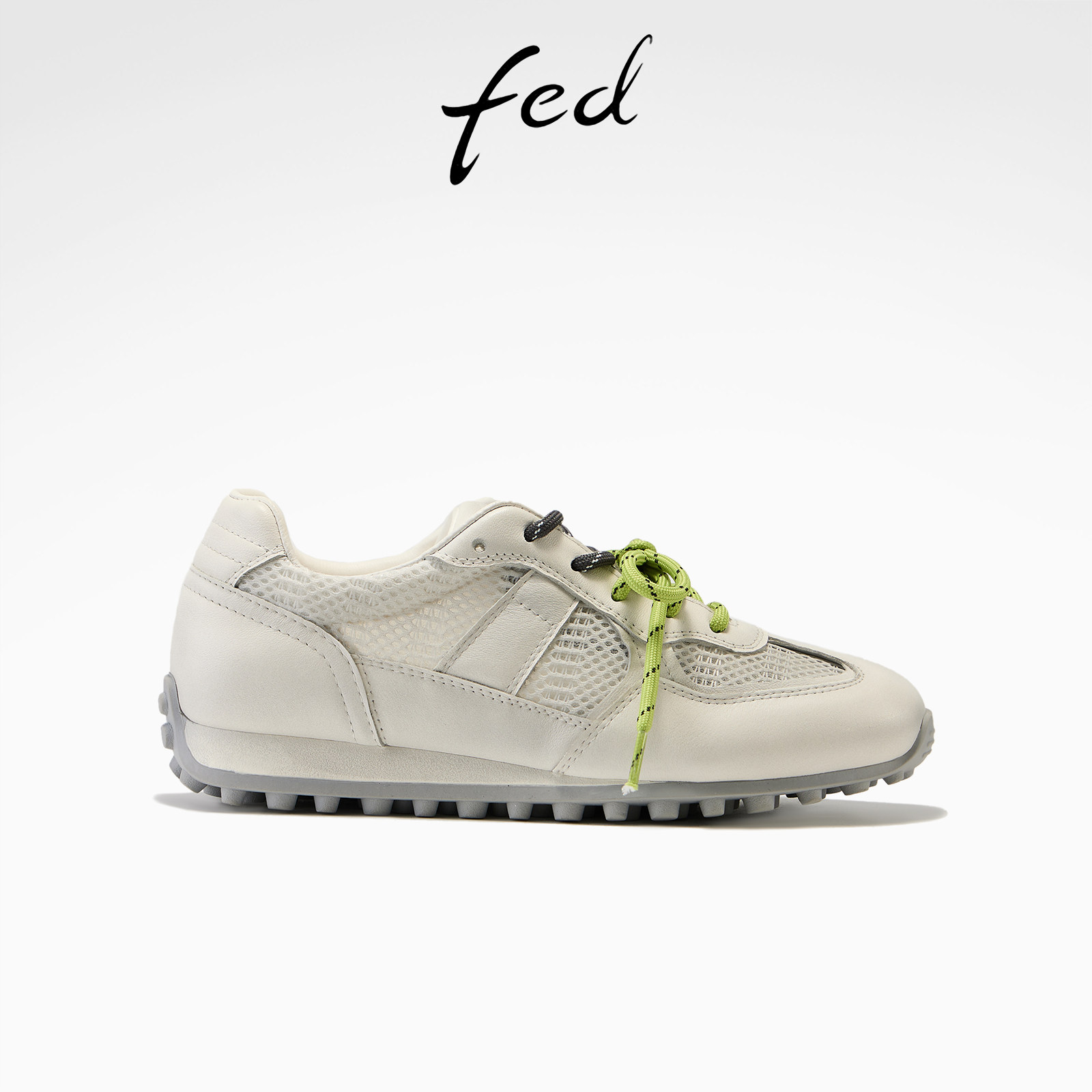 fed墨序赤踪休闲鞋春季新款女鞋厚底德训鞋透气阿甘鞋女款ZCA201