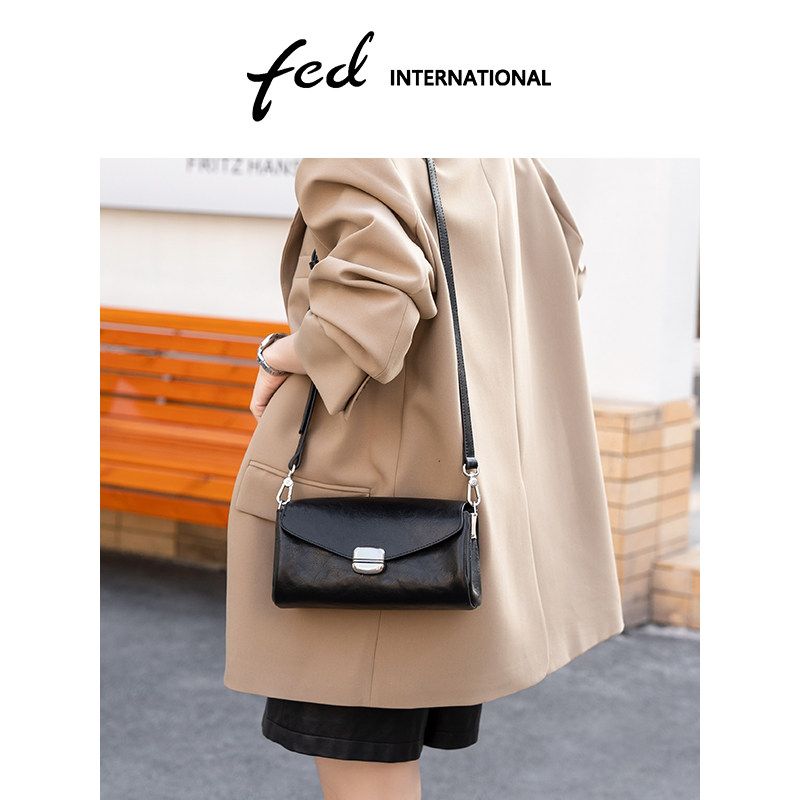 fed植鞣皮头层牛皮小方包女士单肩斜挎包女士手机包真皮BFA9240,箱包皮具/热销女包/男包,小方包,淘宝优惠券,粉丝福利购,淘宝优惠卷